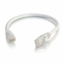 Quiktron 12ft Q-Series Cat6a Snagless (UTP) Ethernet Network Patch Cable, CM Rated -White