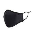 Moshi OmniGuard™ Mask with 3 Replaceable Nanohedron Filters - Ocean Black (L) PM 0.075 Filtration, Antibacterial Treatment, Washable and Reusable, Includes Carry Pouch