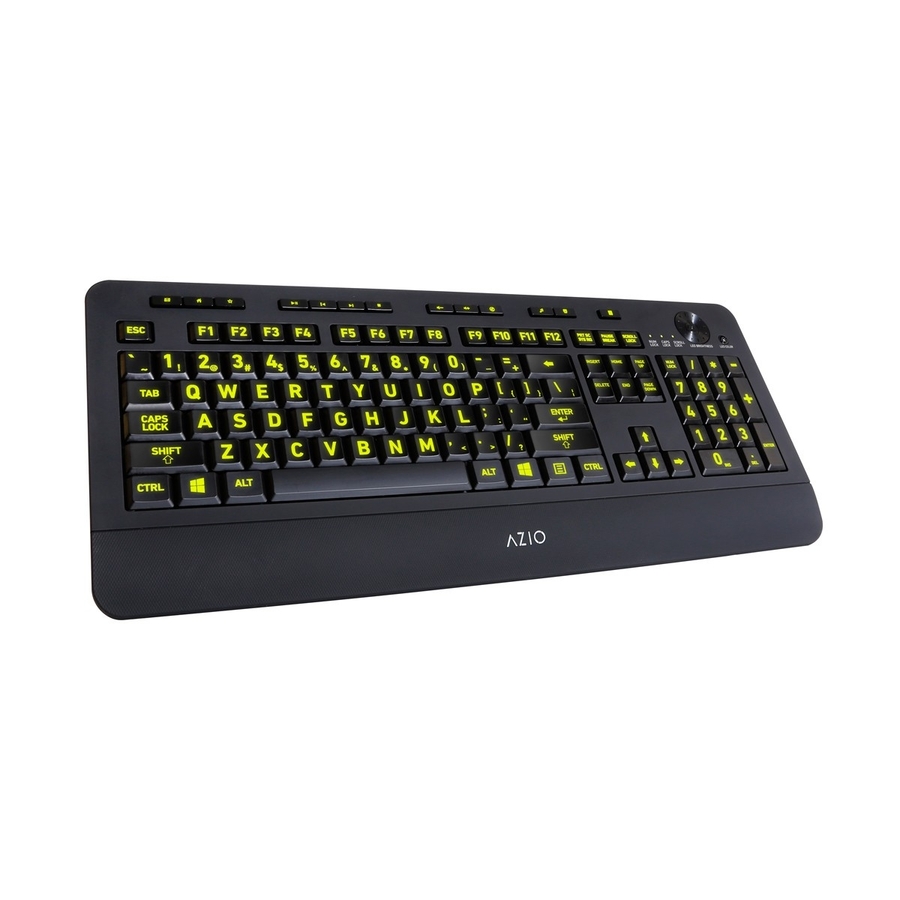 AziO Vision Backlit Keyboard