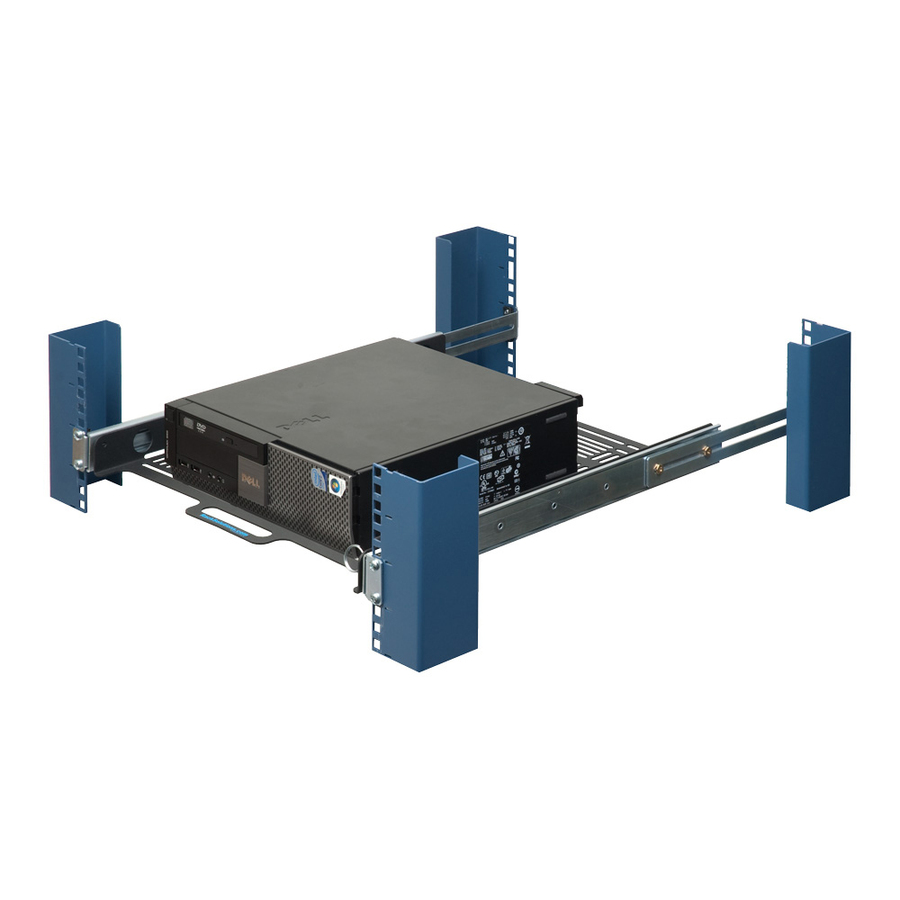 Rack Solutions 1U Dry Sliding Computer Shelf 20in (D)
