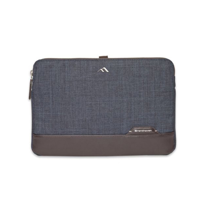 Brenthaven Collins Carrying Case (Sleeve) for 11" Apple, Microsoft Notebook, MacBook Air - Indigo Chambray
