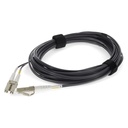 AddOn 3m LC to LC Gray OM4 Duplex OFNR (Riser-Rated) Fiber Patch Cable