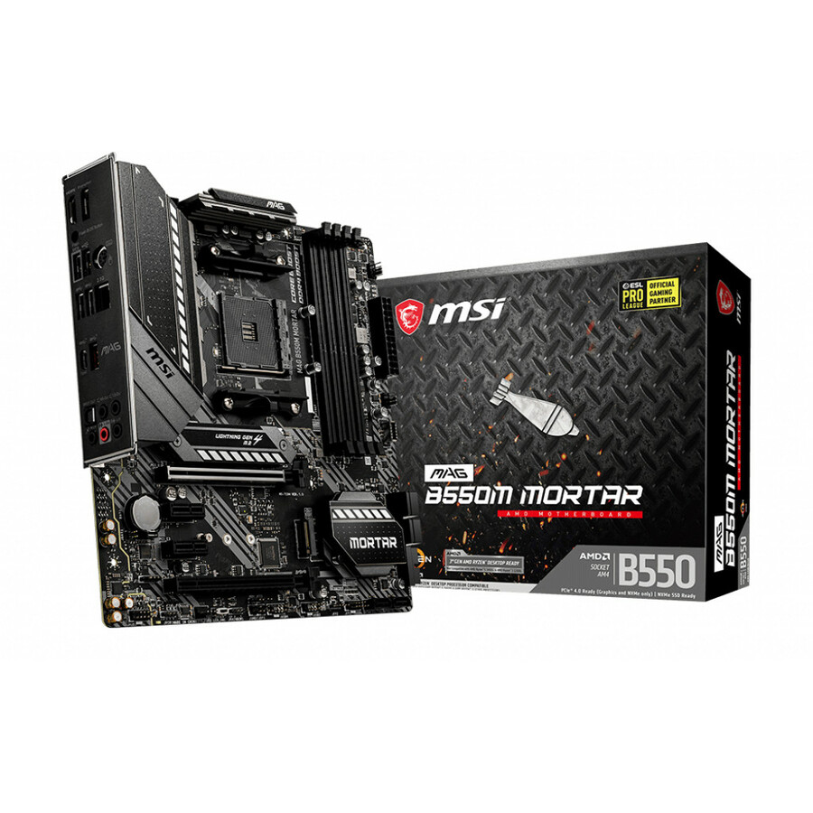 MSI MAG B550M MORTAR Desktop Motherboard - AMD B550 Chipset - Socket AM4 - Micro ATX