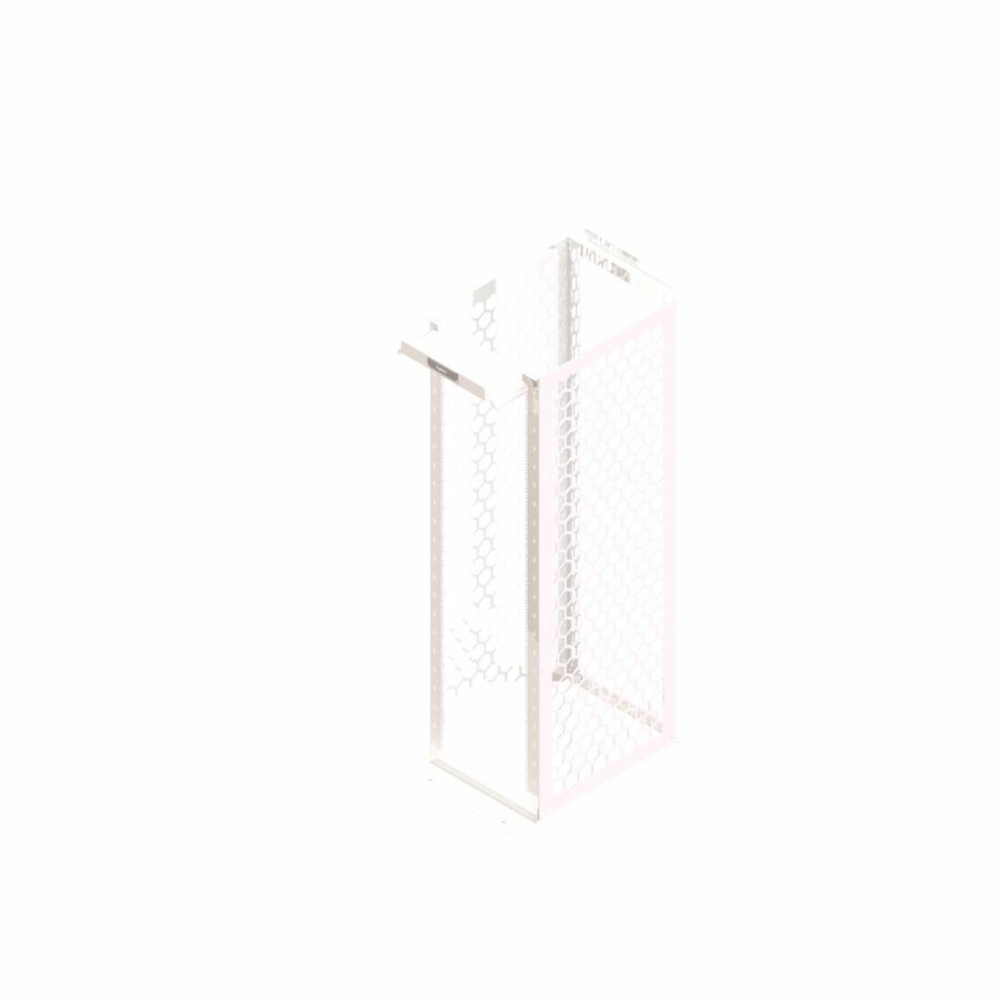 Ortronics MM20 Channel Rack, 30" deep, 7 ft, 45 RU, Square Hole Rails, White