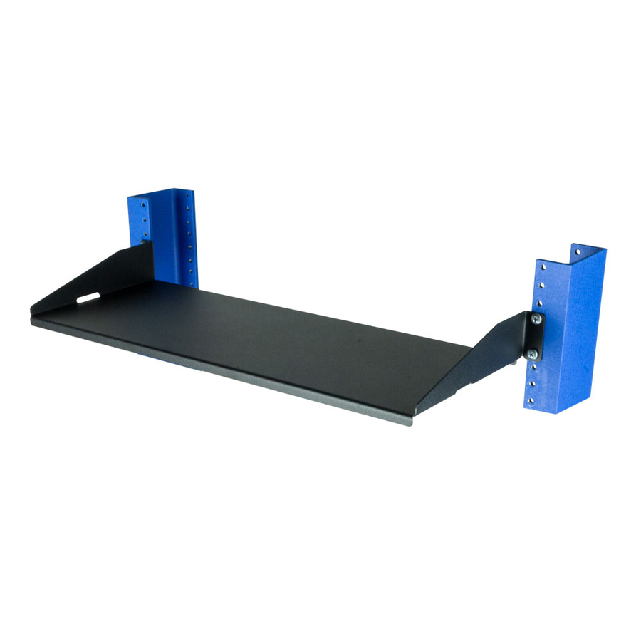 Rack Solutions 1U 2Post Solid Cantilever Shelf 7in (D) - Flanged Down