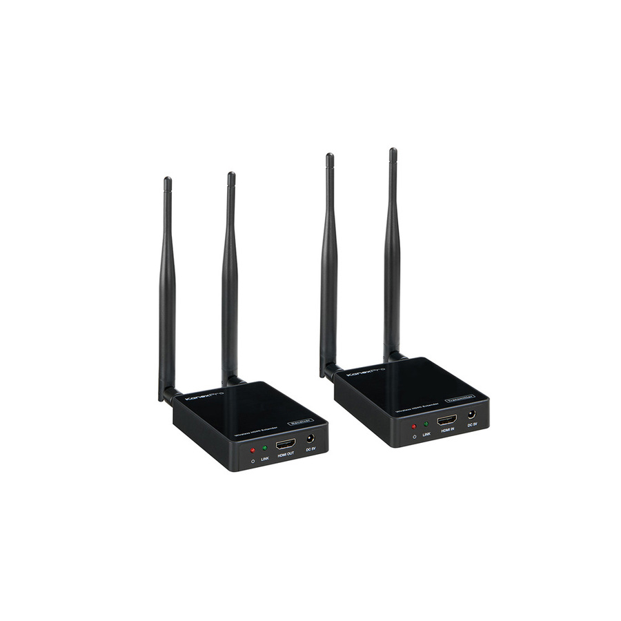 KanexPro Wireless 5G HDMI Extender 1080p Full HD 330ft 100M Dual Antenna Long Range Kit