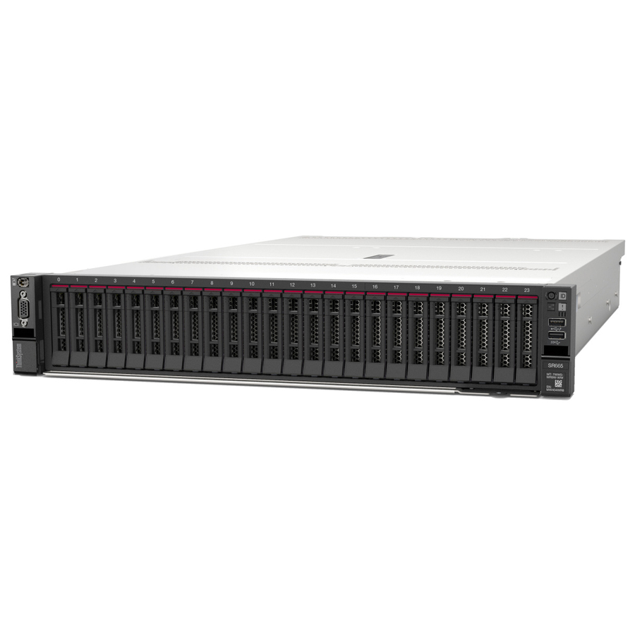 Lenovo ThinkSystem SR665 7D2VA01JNA 2U Rack Server - 1 EPYC 7282 2.40 GHz - 16 GB RAM - Serial ATA/600, 12Gb/s SAS Controller