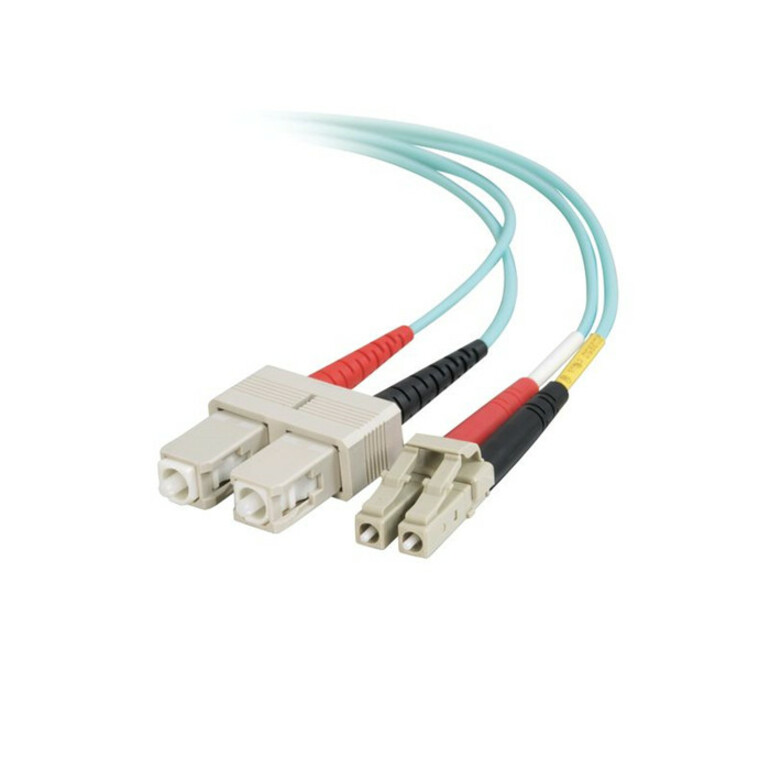 Quiktron 5m Value Series LC SC 10G Duplex PVC Fiber Cable