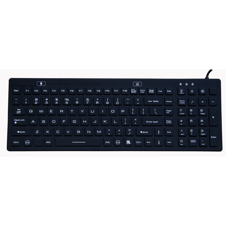 DSI WATERPROOF IP68 SILICONE FULL SIZE KEYBOARD WITH LED BACKLIT