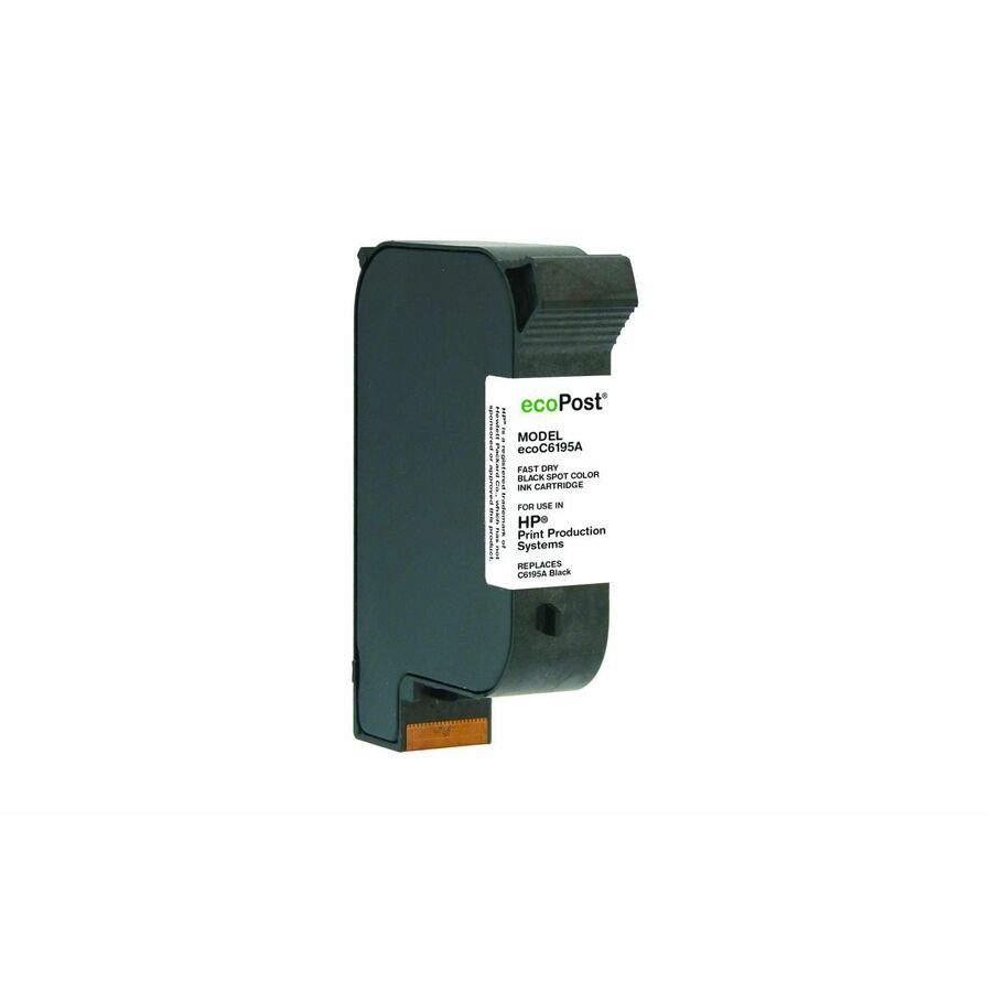 ecoPost Non-OEM New Postage Meter Fast Dry Black Ink Cartridge for HP C6195A
