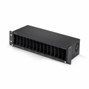 StarTech 15-Slot Unmanaged Media Converter Chassis, 19in Rackmount for MCM Media Converter Series, Active Cooling, TAA Compliant