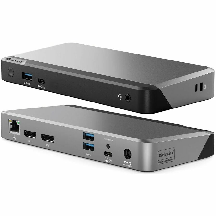 Alogic Universal Dock Dual Display Screen 4K docking station with 100W power delivery PD DP Alt Mode USB-C and USB-A devices