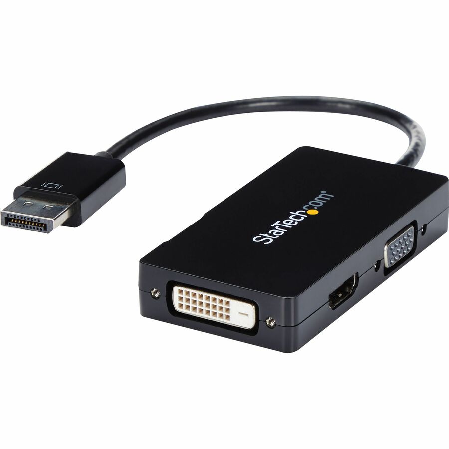 StarTech Travel A/V adapter: 3-in-1 DisplayPort to VGA DVI or HDMI converter