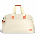 Champs Vintage Carrying Case (Duffel) for 11" to 15.6" Notebook, Tablet, Glasses, Travel, Shoes - Ivory