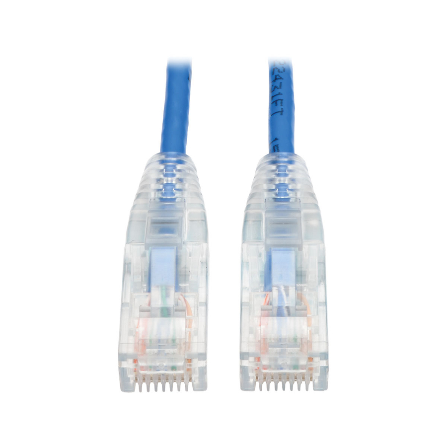 Tripp Lite by Eaton Cat6 Gigabit Snagless Slim UTP Ethernet Cable (RJ45 M/M) PoE Blue 3 ft. (0.91 m)
