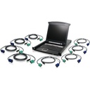 IOGEAR 8-Port LCD Combo KVM Switch with USB KVM Cables (TAA Compliant)