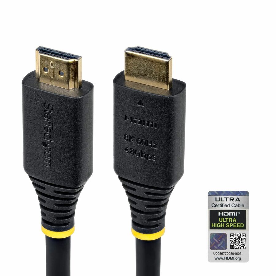 StarTech 15ft (4.6m) Certified Ultra High Speed HDMI Cable, 8K 60Hz/4K 120Hz, HDMI 2.1 Cable with HDR10+ / eARC, 48Gbps, 8K HDMI Cord