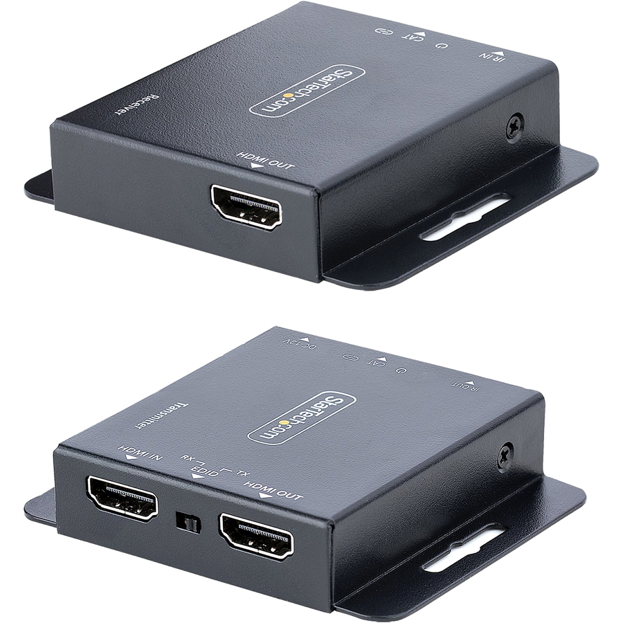 StarTech 4K HDMI Extender over CAT6/CAT5 Ethernet Cable, 4K 30Hz or 1080p 60Hz Video Extender, HDMI Transmitter and Receiver Kit