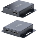 StarTech 4K HDMI Extender over CAT6/CAT5 Ethernet Cable, 4K 30Hz or 1080p 60Hz Video Extender, HDMI Transmitter and Receiver Kit