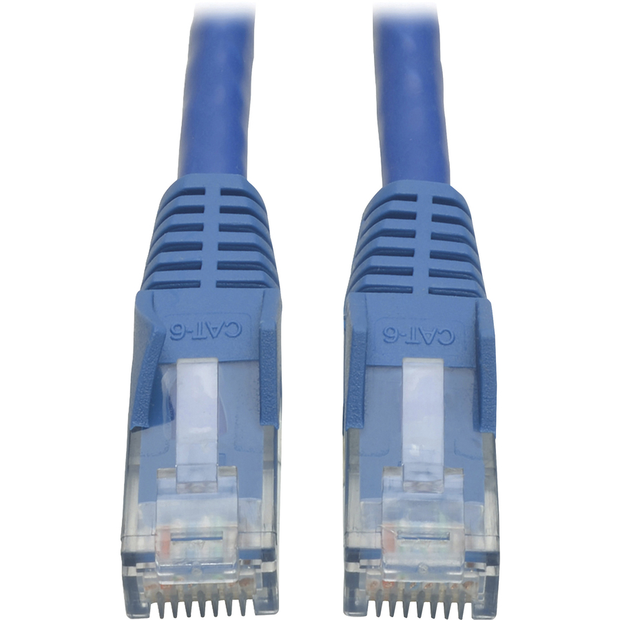 Eaton Tripp Lite Series Cat6 Gigabit Snagless Molded (UTP) Ethernet Cable (RJ45 M/M), PoE, Blue, 100 ft. (30.5 m)