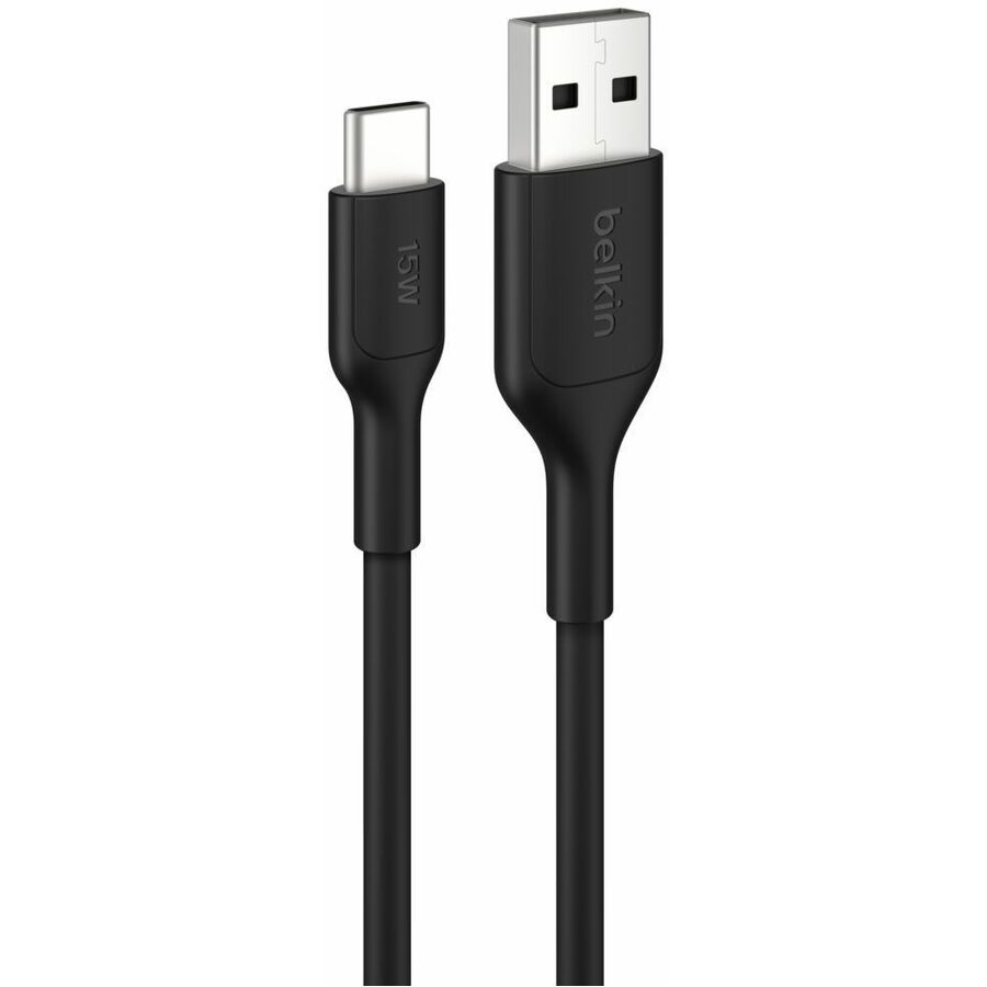 Belkin BoostCharge USB-A to USB-C Cable 15W, 6.6ft/2m, Black