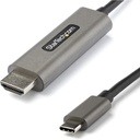 StarTech 6ft (2m) USB C to HDMI Cable 4K 60Hz with HDR10, Ultra HD USB Type-C to HDMI 2.0b Video Adapter Cable, DP 1.4 Alt Mode HBR3