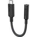 ALOGIC Elements PRO 10cm USB-C to 3.5mm Audio Adapter - Black