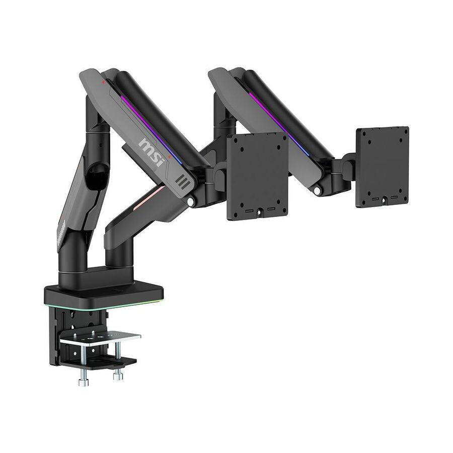 MSI Mounting Arm for Monitor, Flat Panel Mount, Curved Screen Display, Display - Matte Black, Painted Gray