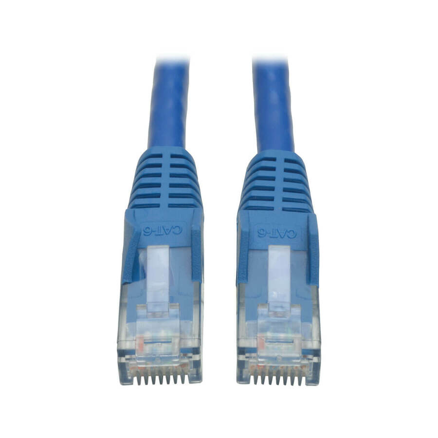 Tripp Lite by Eaton Cat6 Gigabit Snagless Molded (UTP) Ethernet Cable (RJ45 M/M) PoE Blue 15 ft. (4.57 m)