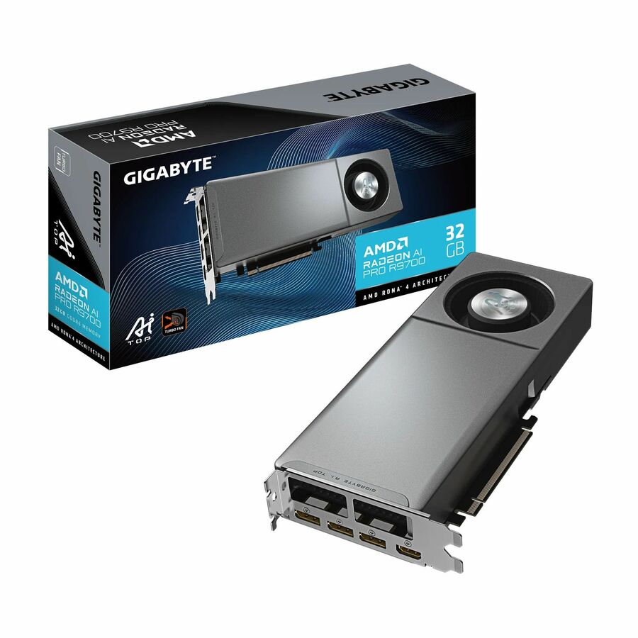 GIGABYTE AMD Radeon AI PRO R9700 Graphic Card - 32 GB GDDR6