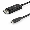 StarTech 6ft (2m) USB C to DisplayPort 1.4 Cable 8K 60Hz/4K - Reversible DP to USB-C or USB-C to DP Video Adapter Cable HBR3/HDR/DSC