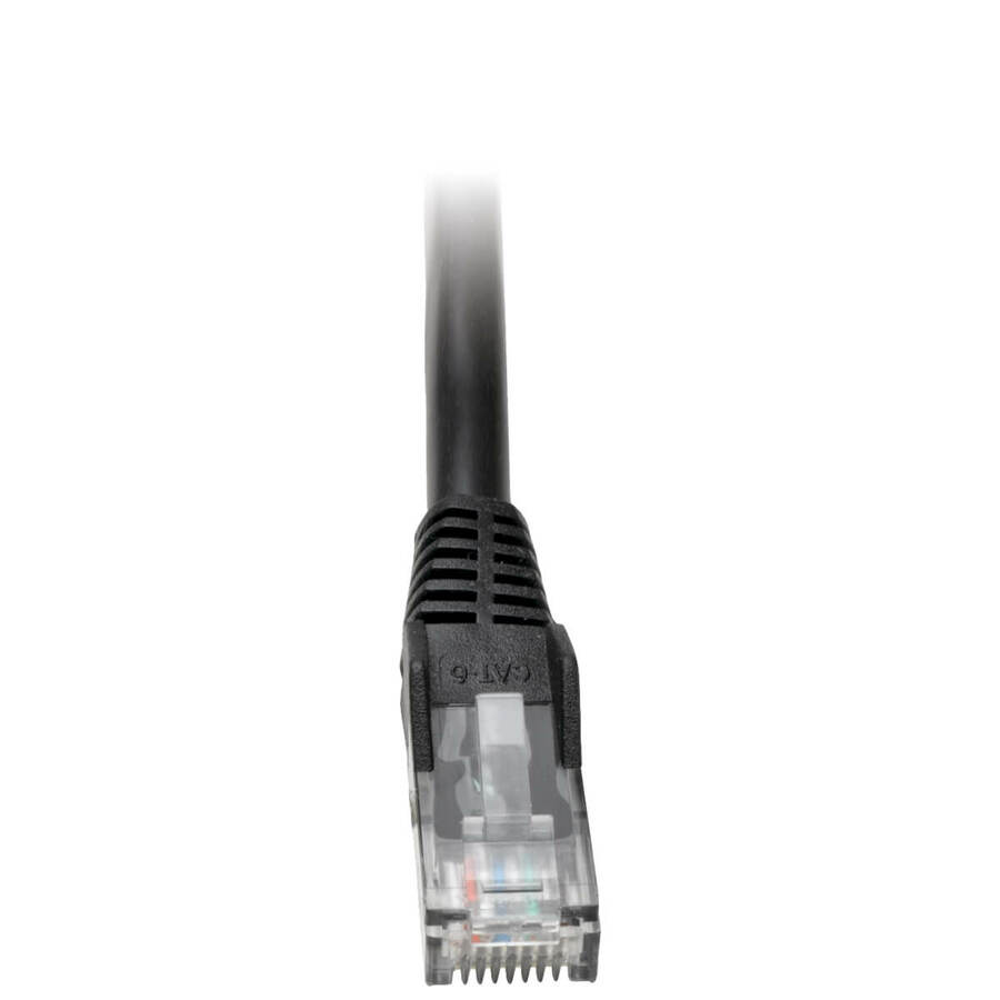 Tripp Lite by Eaton Cat6 Gigabit Snagless Molded (UTP) Ethernet Cable (RJ45 M/M) PoE Black 2 ft. (0.61 m)