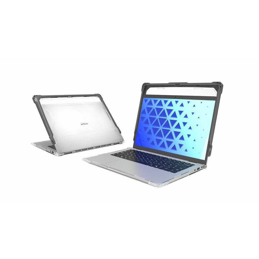 MAXCases Extreme Shell-FL Chromebook Case for Dell Pro Plus 13" 2:1 Convertible (Windows/PB 13255) (Grey)