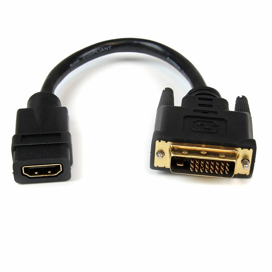StarTech 8in HDMI® to DVI-D Video Cable Adapter - HDMI Female to DVI Male