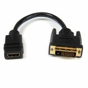 StarTech 8in HDMI® to DVI-D Video Cable Adapter - HDMI Female to DVI Male