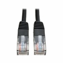 Eaton Tripp Lite Series Cat5e 350 MHz Molded (UTP) Ethernet Cable (RJ45 M/M), PoE - Black, 100 ft. (30.5 m)