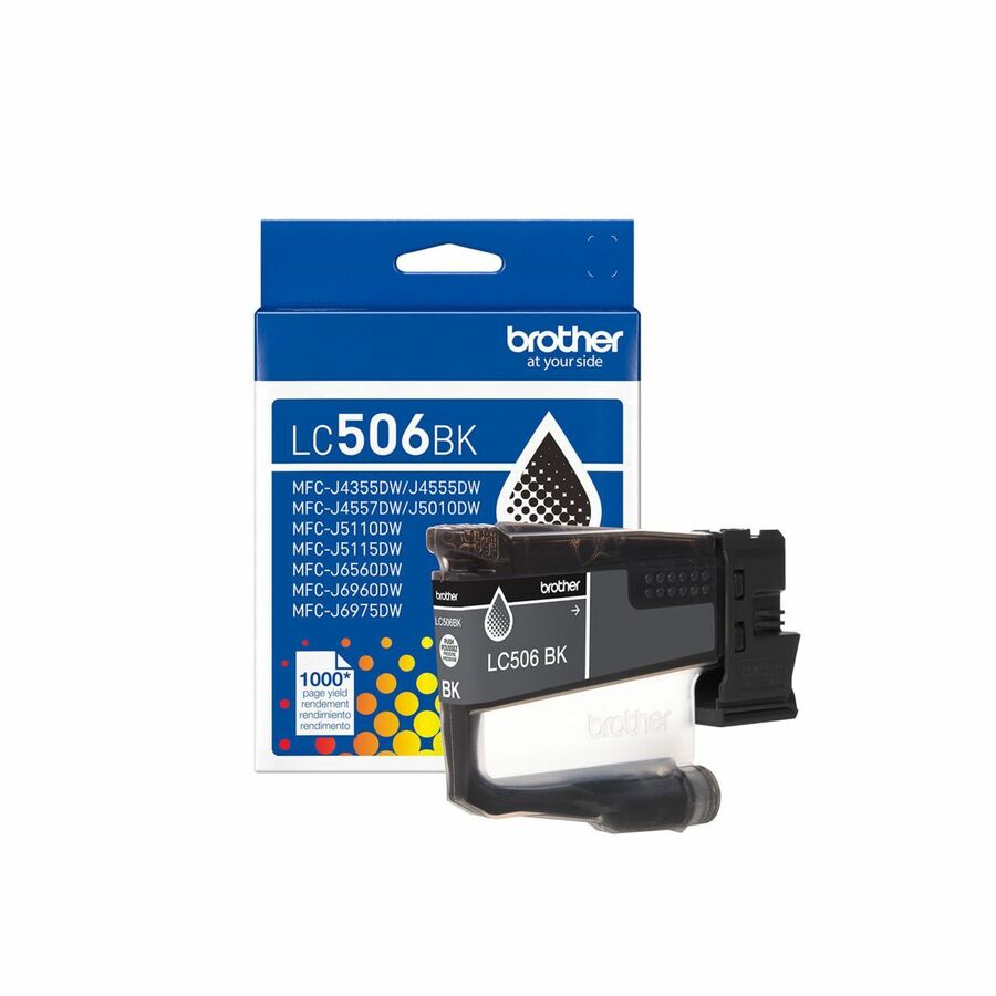 Brother Genuine LC506BK Standard Yield Black Ink Cartridge