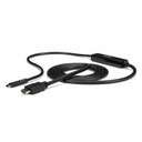StarTech 6.6ft (2m) USB C to HDMI Cable, 4K 30Hz USB Type-C to HDMI Video Display Converter, Monitor Adapter Cord, Thunderbolt Compat.
