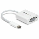 StarTech USB-C to VGA Adapter - White - Thunderbolt 3 Compatible - USB C Adapter - USB Type C to VGA Dongle Converter