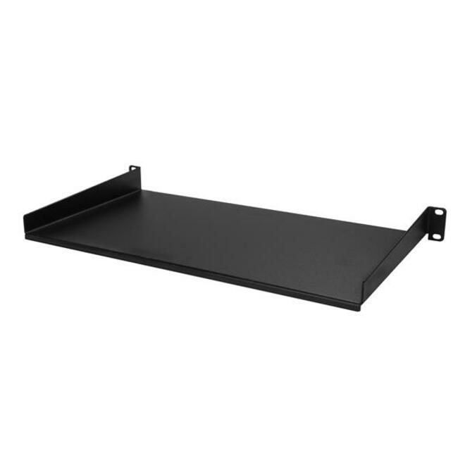 StarTech 1U Server Rack Cabinet Shelf - Fixed 10" Deep Cantilever Rackmount Tray for 19" Data/AV/Network Enclosure w/cage nuts, screws