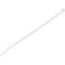StarTech 10"(25cm) Cable Ties, 2-5/8"(68mm) Dia, 50lb(22kg) Tensile Strength, Nylon Self Locking Ties, UL Listed, 100 Pack, White, TAA