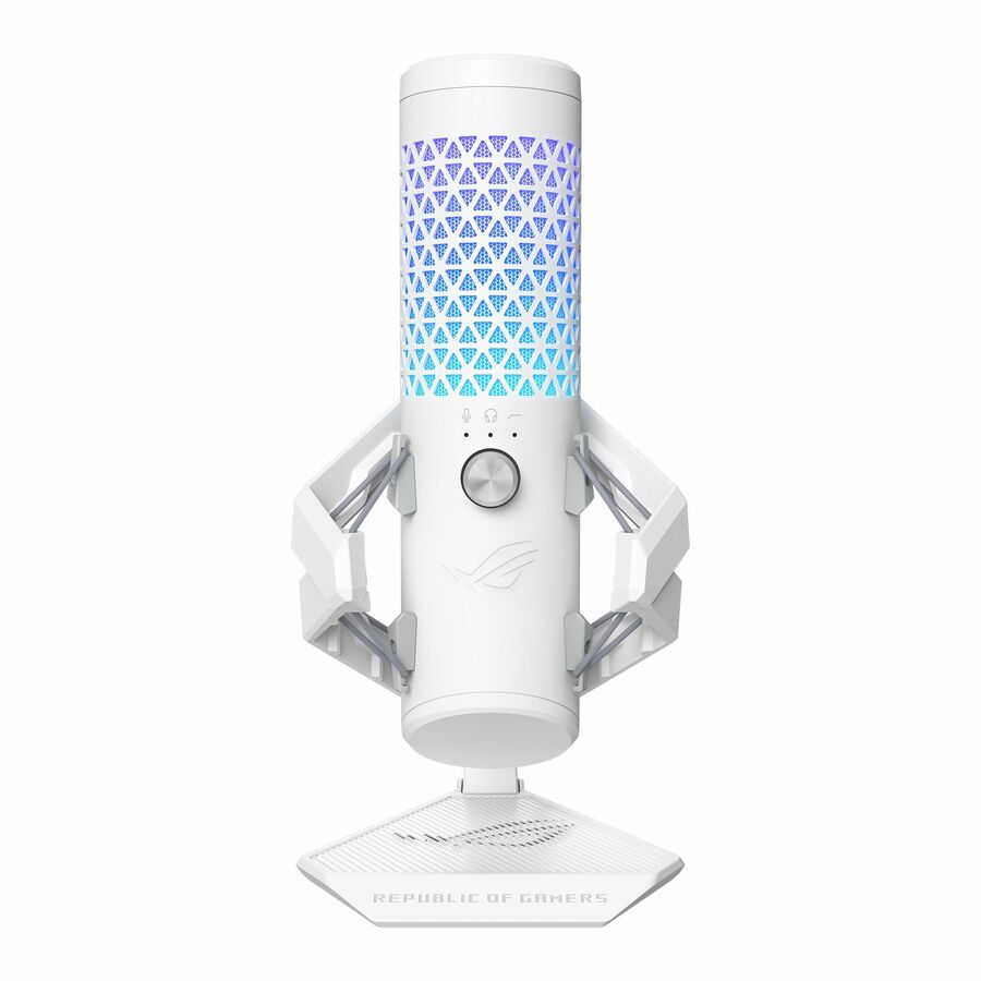 Asus ROG Carnyx Wired Condenser Microphone for Gaming, Vocals, Voice, Recording, Live Streaming, Podcasting, Notebook, Computer - White