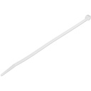 StarTech 8"(20cm) Cable Ties, 2-1/8"(55mm) Dia, 50lb(22kg) Tensile Strength, Nylon Self Locking Zip Ties, UL, 100 Pack, White, TAA