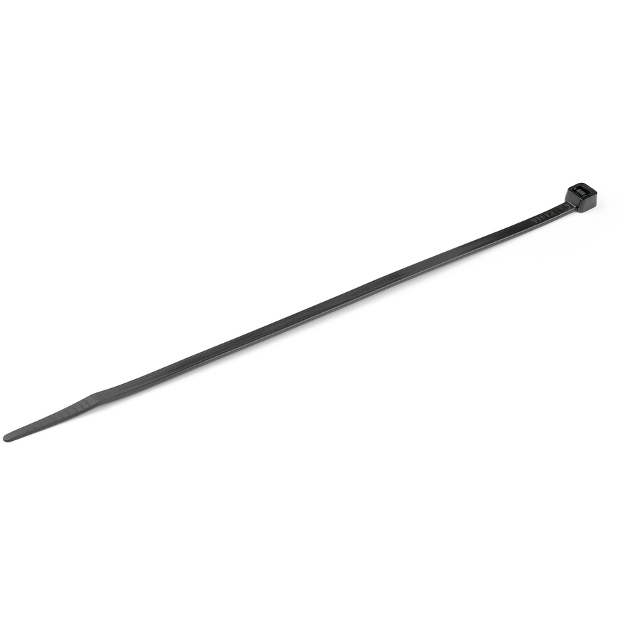 StarTech 8"(20cm) Cable Ties, 2-1/8"(55mm) Dia, 50lb(22kg) Tensile Strength, Nylon Self Locking Zip Ties, UL, 1000 Pack, Black, TAA