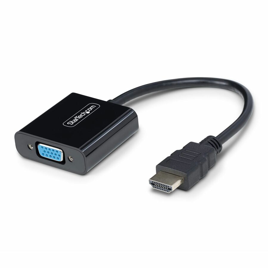 StarTech HDMI to VGA Adapter, Active Video Converter For Laptop/Desktop, 1920x1080 (1080p), HDMI Source to VGA Monitor/Display