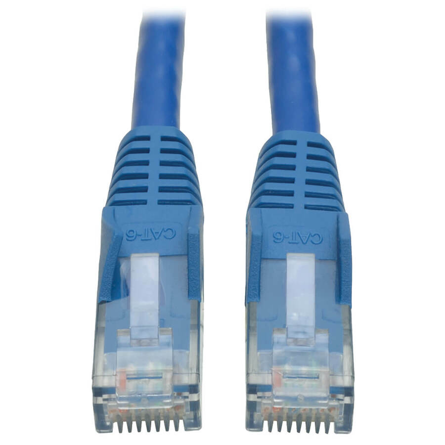Tripp Lite by Eaton Cat6 Gigabit Snagless Molded (UTP) Ethernet Cable (RJ45 M/M) PoE Blue 7 ft. (2.13 m)