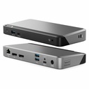 Alogic Universal Dock Dual Display Screen 4K docking station with 65W power delivery PD DP Alt Mode USB-C and USB-A devices