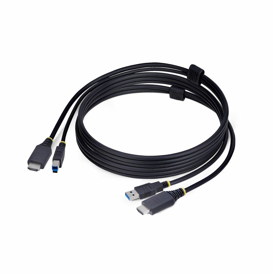 StarTech 6ft (1.8m) HDMI and USB 5Gbps KVM Cable, Up to 4K 60Hz, HDMI 2.0 and USB Combo Cable for KVM Switch