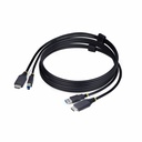 StarTech 6ft (1.8m) HDMI and USB 5Gbps KVM Cable, Up to 4K 60Hz, HDMI 2.0 and USB Combo Cable for KVM Switch