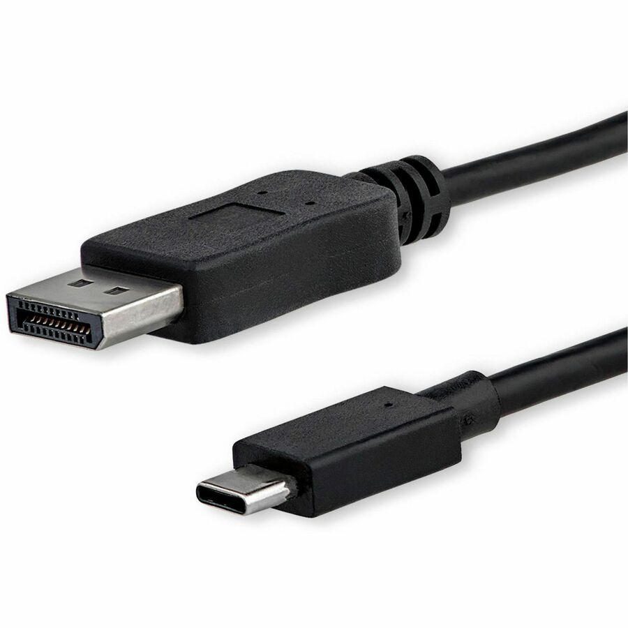 StarTech 3ft/1m USB C to DisplayPort 1.2 Cable 4K 60Hz - USB Type-C to DP Video Adapter Monitor Cable HBR2 - TB3 Compatible - Black
